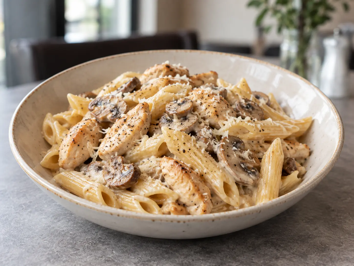 Chicken & Mushroom Penne