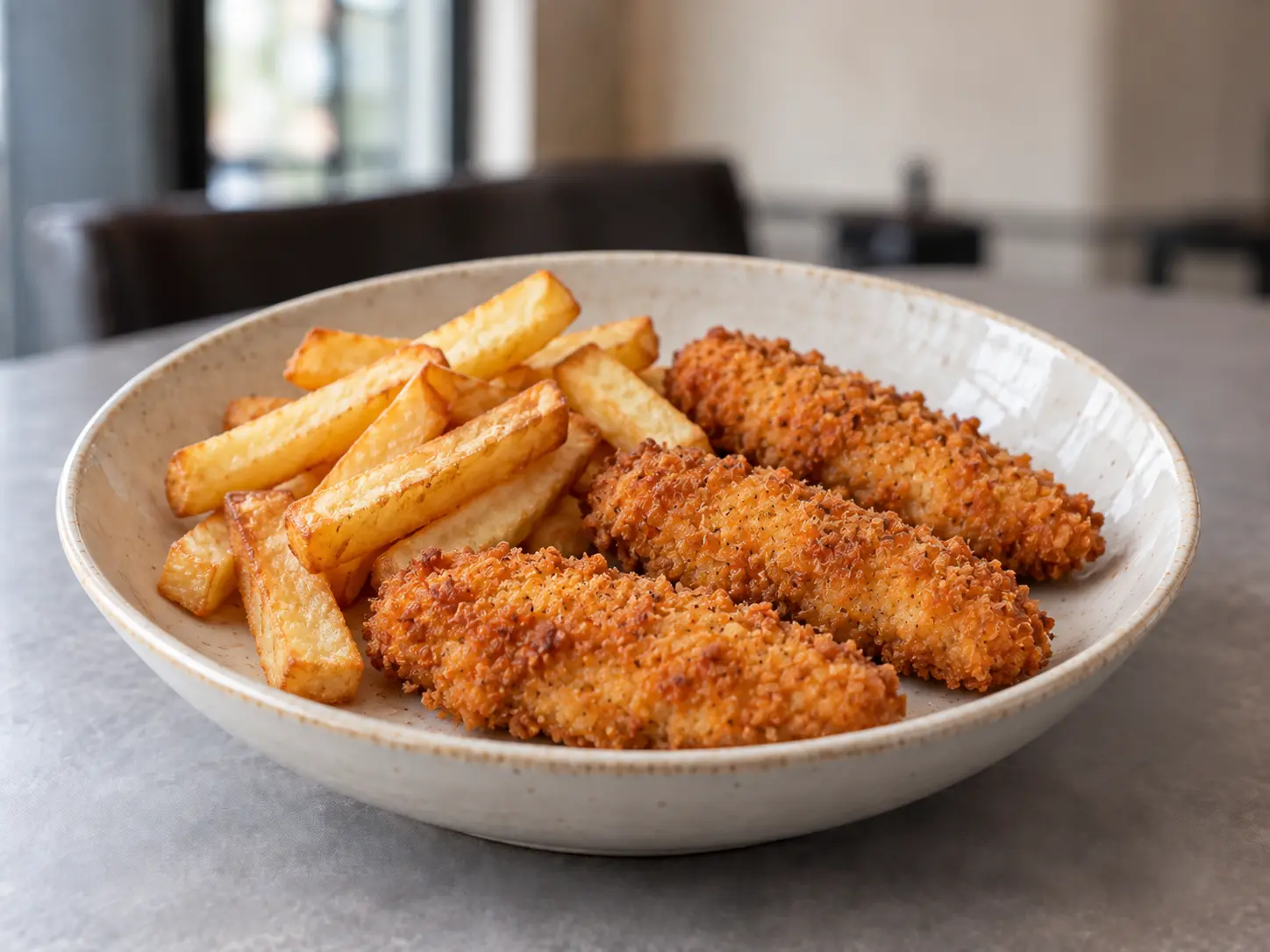 3 Chicken Goujons with Chips
