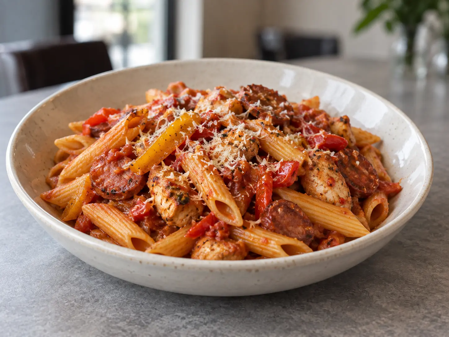 Spicy Chorizo & Chicken Pasta