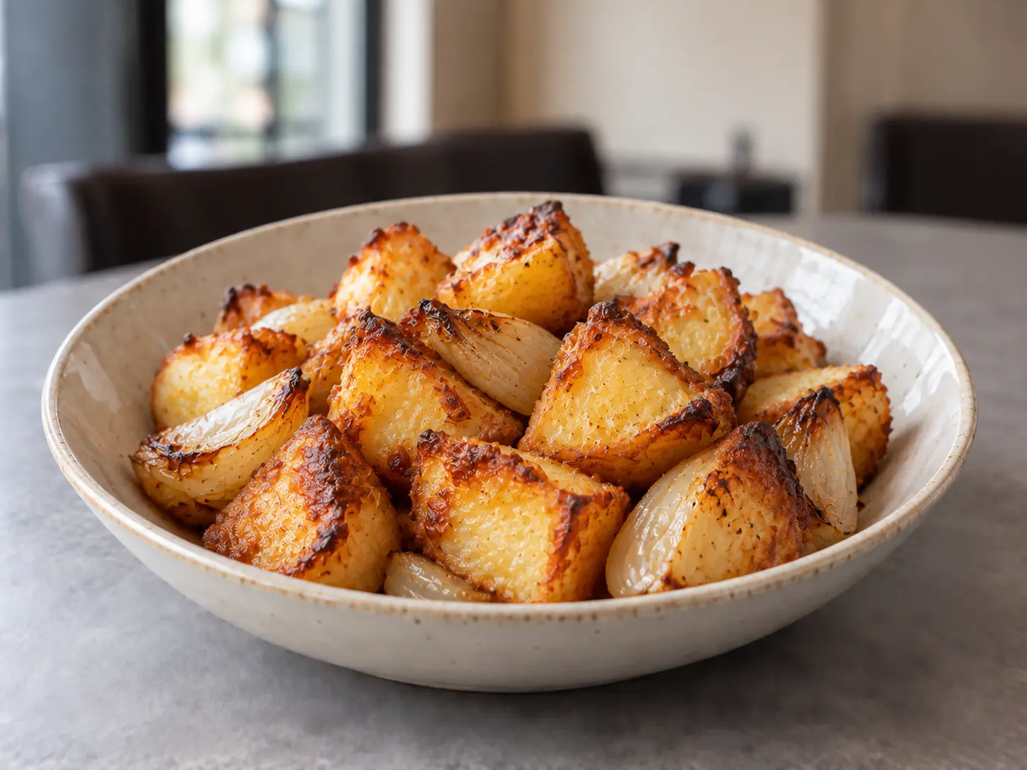Roast Potatoes with Onion