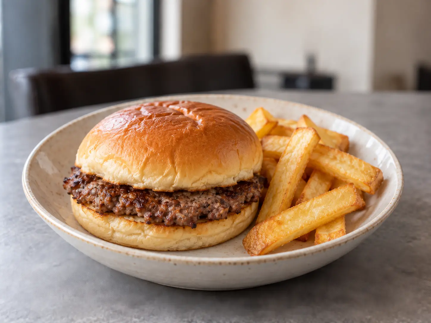 Kids' Smashed Burger with Chips